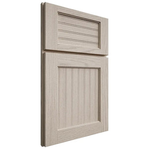 Shiloh Cabinetry Full Overlay Beaded Century Walnut Plain Cut Seagull Door