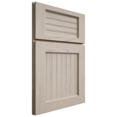 Shiloh Cabinetry Full Overlay Beaded Century Walnut Plain Cut Seagull Door