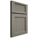 Shiloh Cabinetry Full Overlay Beaded Century Walnut Plain Cut Thyme Door