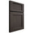 Shiloh Cabinetry Full Overlay Beaded Century White Oak Plain Cut Creekside Door
