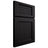Shiloh Cabinetry Full Overlay Beaded Century White Oak Plain Cut Ink Door