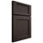 Shiloh Cabinetry Full Overlay Beaded Century White Oak Plain Cut Morel Door