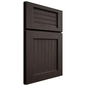 Shiloh Cabinetry Full Overlay Beaded Century White Oak Plain Cut Morel Door