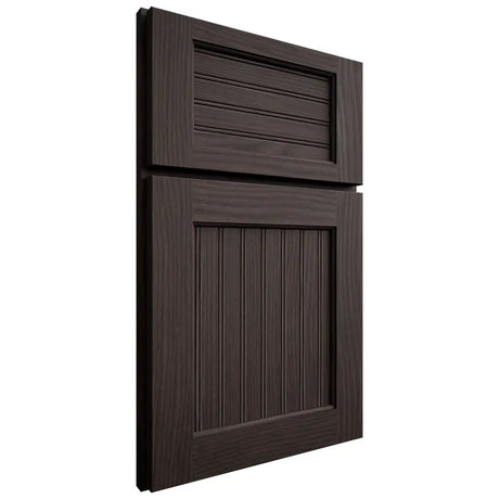 Shiloh Cabinetry Full Overlay Beaded Century White Oak Plain Cut Morel Door