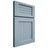 Shiloh Cabinetry Full Overlay Beaded Century White Oak Plain Cut Sky Door