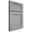 Shiloh Cabinetry Full Overlay Beaded Century White Oak Plain Cut Stratus Door