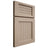 Shiloh Cabinetry Full Overlay Beaded Century White Oak Plain Cut Straw Door