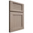 Shiloh Cabinetry Full Overlay Beaded Century White Oak Plain Cut Whitewash Door