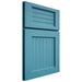 Shiloh Cabinetry Full Overlay Beaded Century White Oak Quarter Sawn Aqua Door