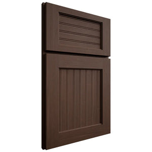 Shiloh Cabinetry Full Overlay Beaded Century White Oak Quarter Sawn Braun Door