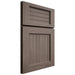Shiloh Cabinetry Full Overlay Beaded Century White Oak Quarter Sawn Clay Door