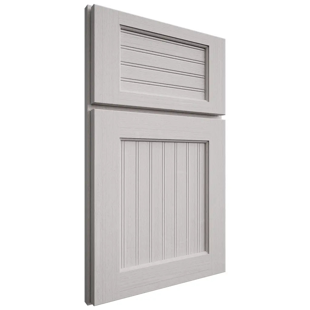 Shiloh Cabinetry Full Overlay Beaded Century White Oak Quarter Sawn Cotton Door