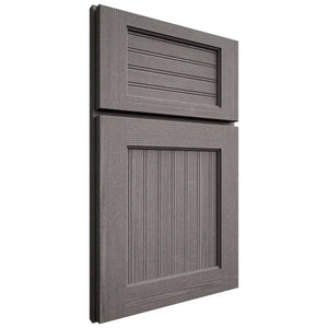 Shiloh Cabinetry Full Overlay Beaded Century White Oak Quarter Sawn Flagstone Door