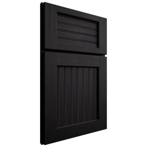 Shiloh Cabinetry Full Overlay Beaded Century White Oak Quarter Sawn Ink Door