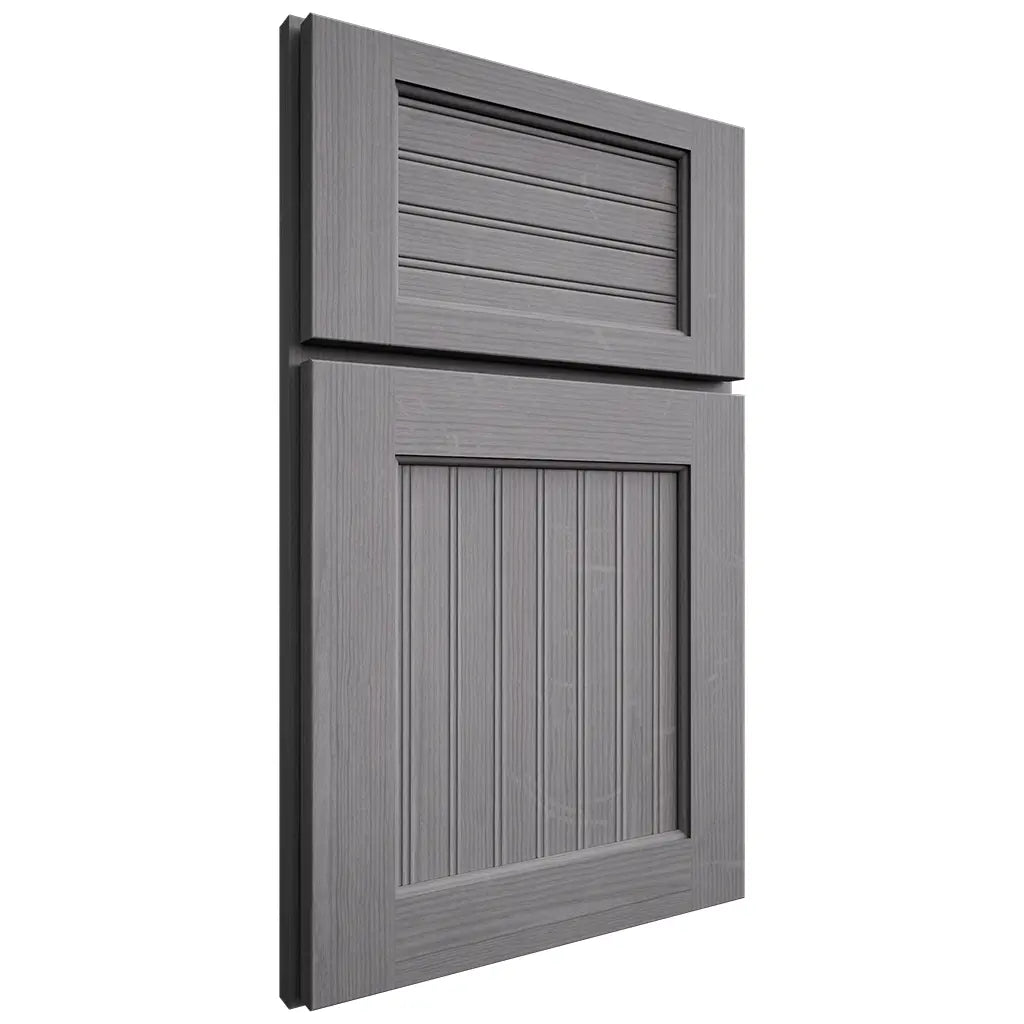 Shiloh Cabinetry Full Overlay Beaded Century White Oak Quarter Sawn Sterling Door