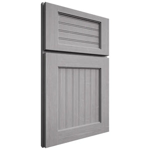 Shiloh Cabinetry Full Overlay Beaded Century White Oak Quarter Sawn Stratus Door