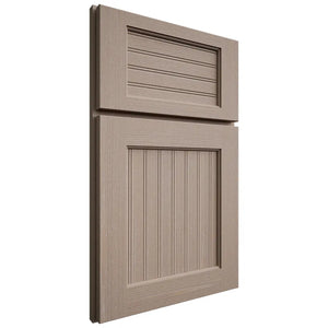 Shiloh Cabinetry Full Overlay Beaded Century White Oak Quarter Sawn Whitewash Door