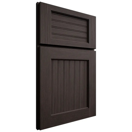 Shiloh Cabinetry Full Overlay Beaded Century White Oak Rift Cut Morel Door