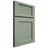 Shiloh Cabinetry Full Overlay Beaded Century White Oak Rift Cut Moss Door