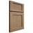 Shiloh Cabinetry Full Overlay Beaded Century White Oak Rift Cut Natural Door