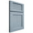 Shiloh Cabinetry Full Overlay Beaded Century White Oak Rift Cut Sky Door