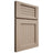 Shiloh Cabinetry Full Overlay Beaded Century White Oak Rift Cut Straw Door