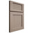Shiloh Cabinetry Full Overlay Beaded Century White Oak Rift Cut Whitewash Door