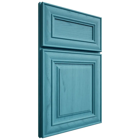 Shiloh Cabinetry Full Overlay Bradford Alder Plain Cut Aqua Door