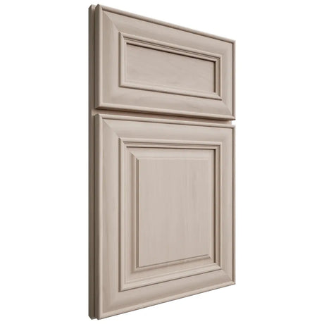 Shiloh Cabinetry Full Overlay Bradford Alder Plain Cut White Sands Door