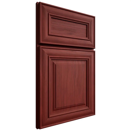 Shiloh Cabinetry Full Overlay Bradford Cherry Plain Cut Red Door