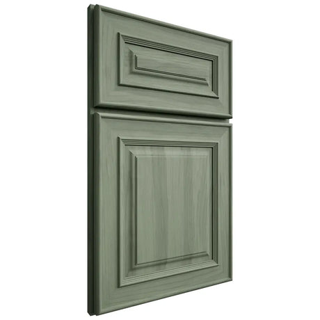 Shiloh Cabinetry Full Overlay Bradford Hickory Plain Cut Moss Door