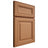 Shiloh Cabinetry Full Overlay Bradford Maple Plain Cut Cashmere Door