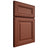 Shiloh Cabinetry Full Overlay Bradford Maple Plain Cut Cayenne Door