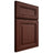 Shiloh Cabinetry Full Overlay Bradford Maple Plain Cut Sable Door