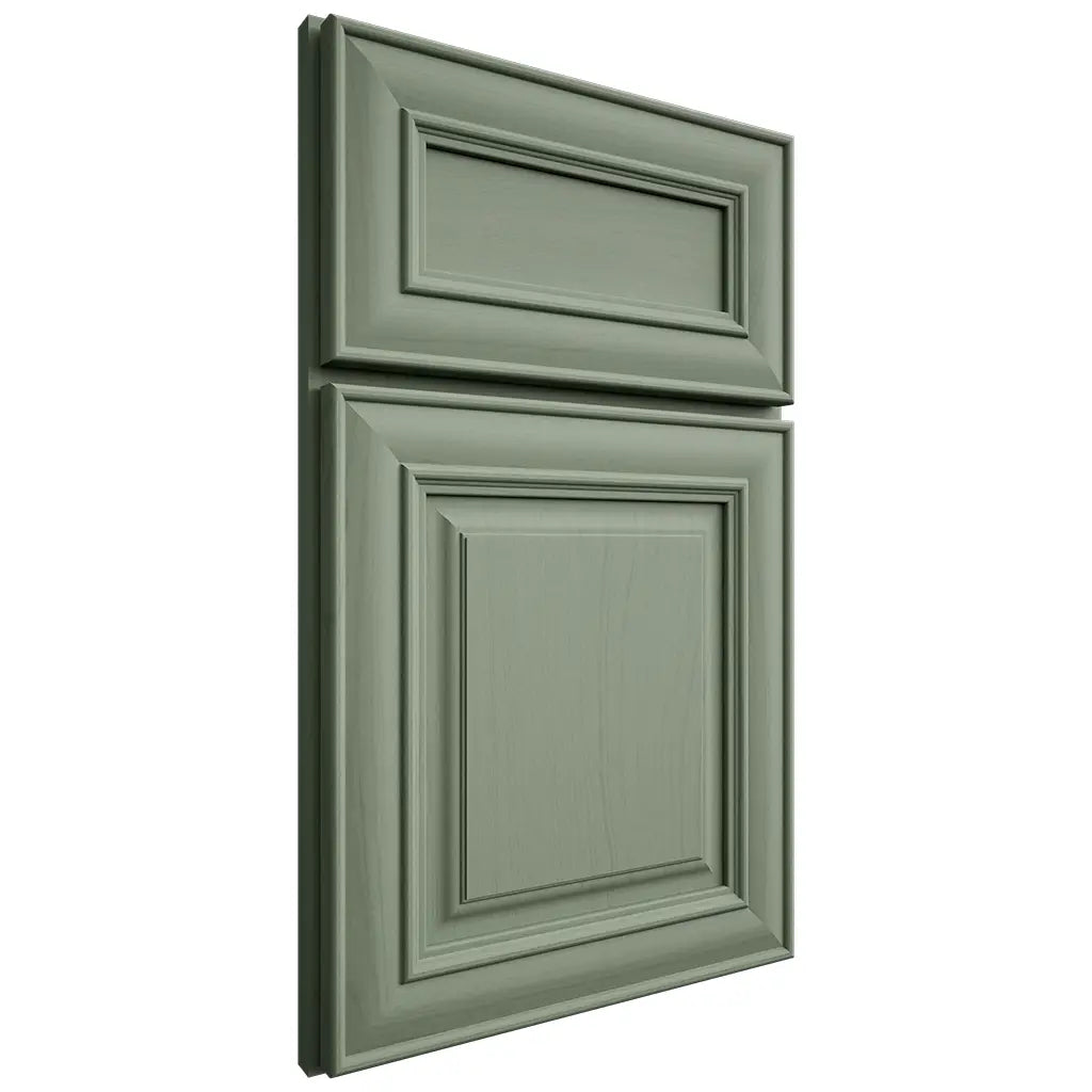 Shiloh Cabinetry Full Overlay Bradford Poplar Plain Cut Moss Door