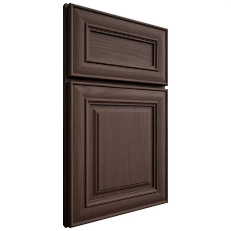 Shiloh Cabinetry Full Overlay Bradford White Oak Plain Cut Dusk Door