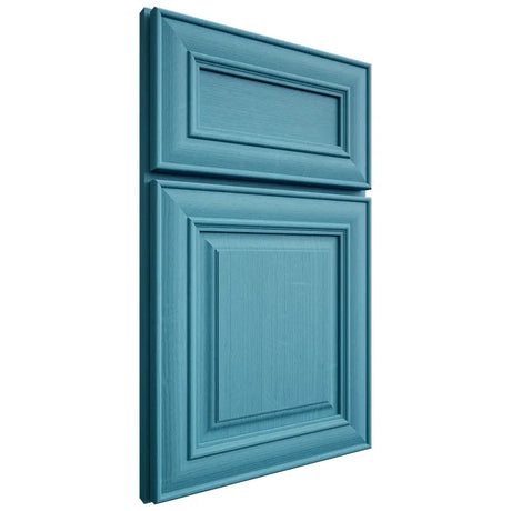 Shiloh Cabinetry Full Overlay Bradford White Oak Quarter Sawn Aqua Door