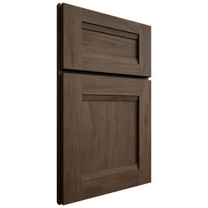Shiloh Cabinetry Full Overlay Bristol Alder Plain Cut Caviar Door