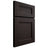 Shiloh Cabinetry Full Overlay Bristol Alder Plain Cut Espresso Door