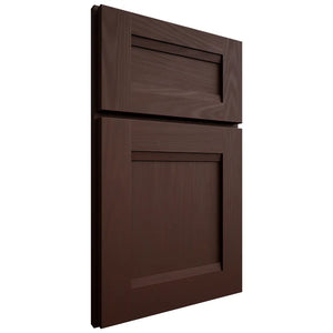 Shiloh Cabinetry Full Overlay Bristol Alder Plain Cut Umber Door
