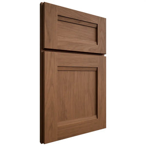 Shiloh Cabinetry Full Overlay Bristol Alder Plain Cut Walnut Door