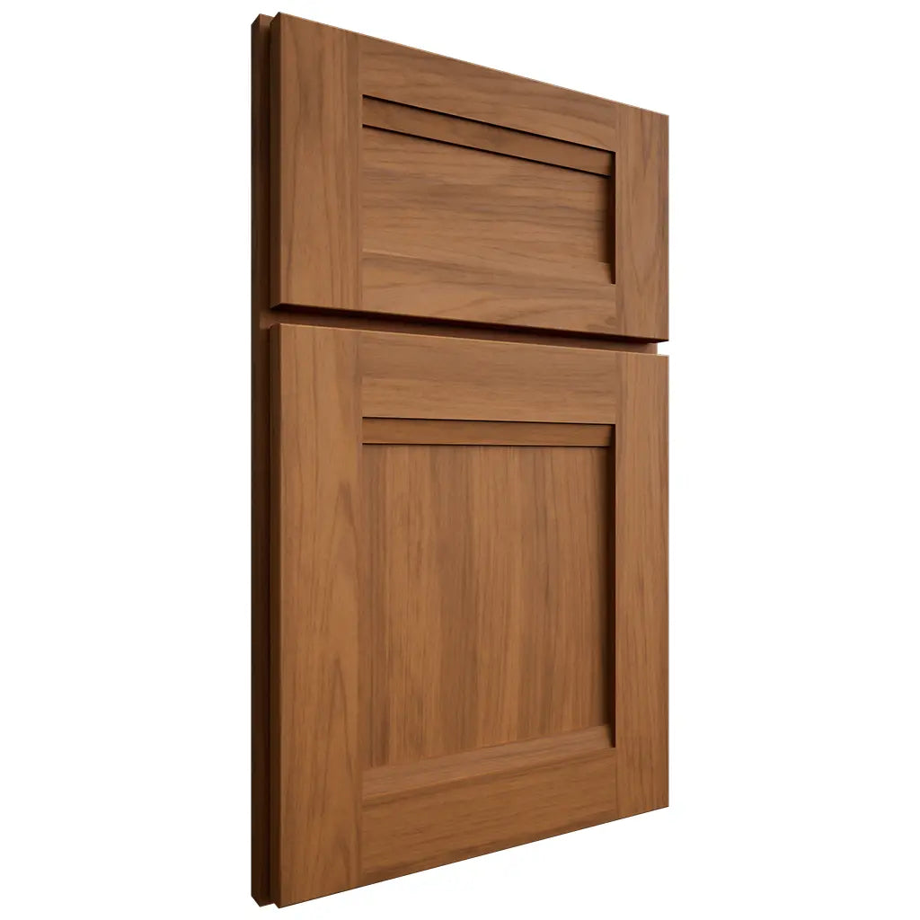 Shiloh Cabinetry Full Overlay Bristol Hickory Plain Cut Chestnut Door