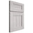 Shiloh Cabinetry Full Overlay Bristol Hickory Plain Cut Cotton Door