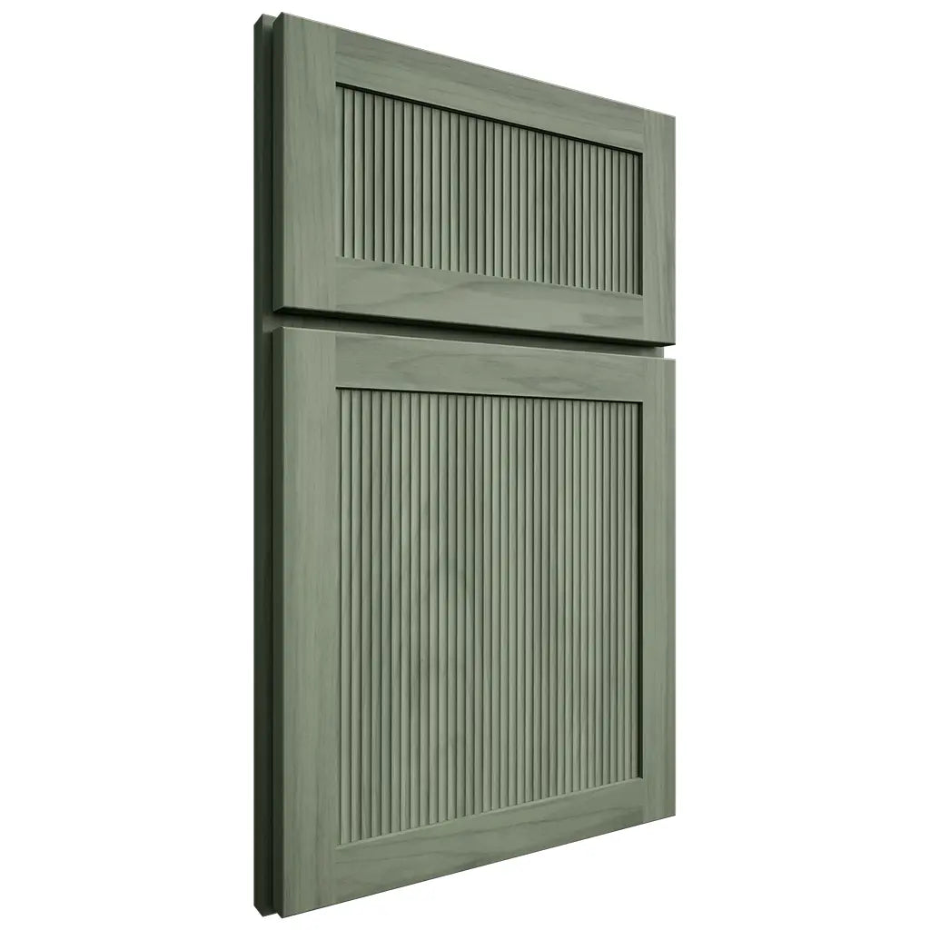 Shiloh Cabinetry Full Overlay Bristol Hickory Plain Cut Moss Door