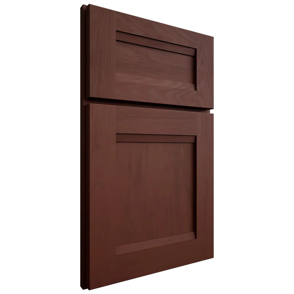 Shiloh Cabinetry Full Overlay Bristol Maple Plain Cut Sable Door