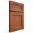 Shiloh Cabinetry Full Overlay Bristol Maple Plain Cut Spice Door