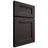 Shiloh Cabinetry Full Overlay Bristol Poplar Plain Cut Carbon Door