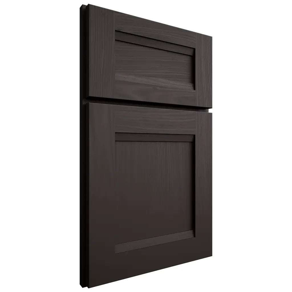 Shiloh Cabinetry Full Overlay Bristol Poplar Plain Cut Carbon Door