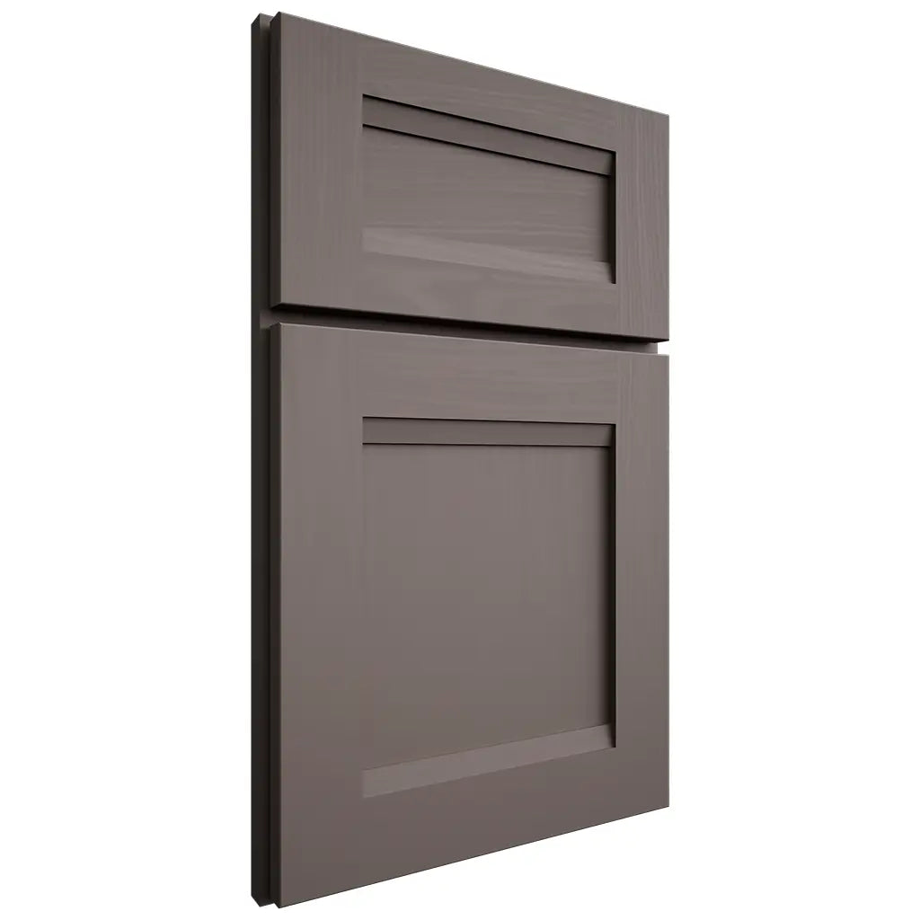 Shiloh Cabinetry Full Overlay Bristol Poplar Plain Cut Heatherstone Door