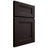 Shiloh Cabinetry Full Overlay Bristol Red Oak Plain Cut Espresso Door